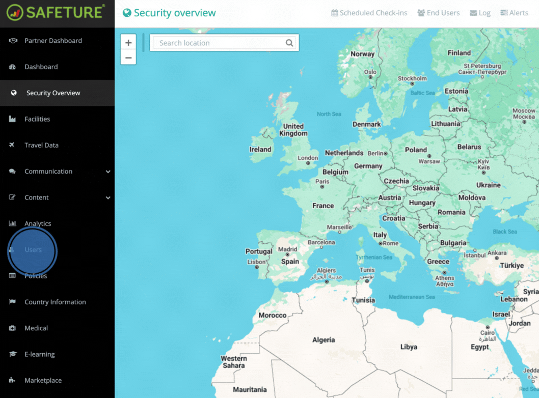 Navigate to the users module.gif