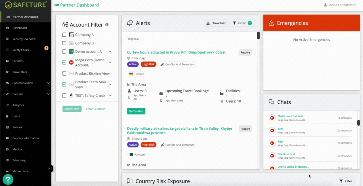 Start a Safety Check via an Alert from Partner Dashboard.gif